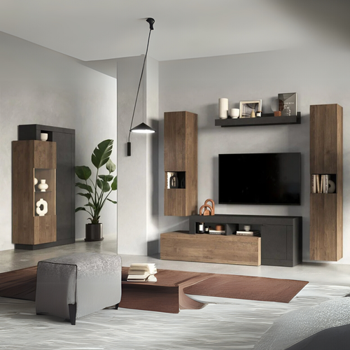 Vitrine 2 Portes En Verre Sans Éclairage - H188 Cm