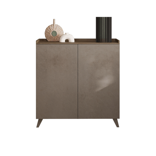 Buffet 2 Portes Et 2 Étagères L121 Cm