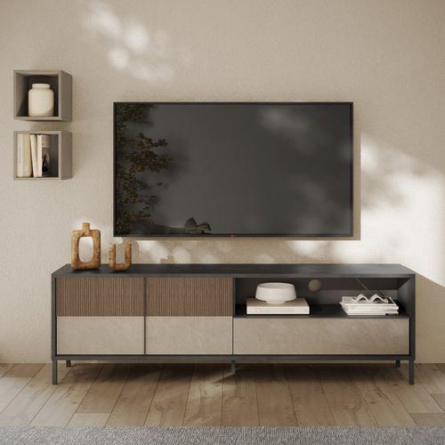 Grand Meuble TV 2 Portes L206 Cm
