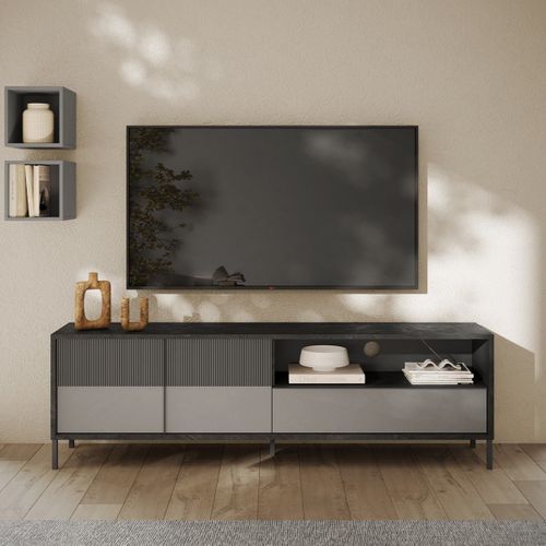 Grand Meuble TV 2 Portes L206 Cm