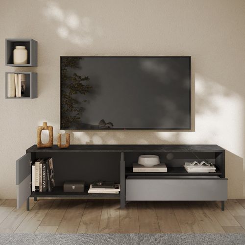 Grand Meuble TV 2 Portes L206 Cm