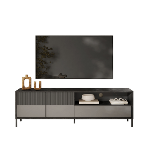 Grand Meuble TV 2 Portes L206 Cm