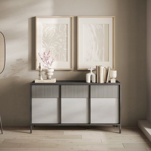 Petit Buffet 3 Portes Et 2 Étagères L156 Cm