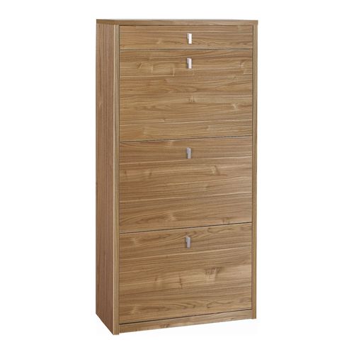 Armoire à Chaussures 3 Portes 1 Tiroir - Bois