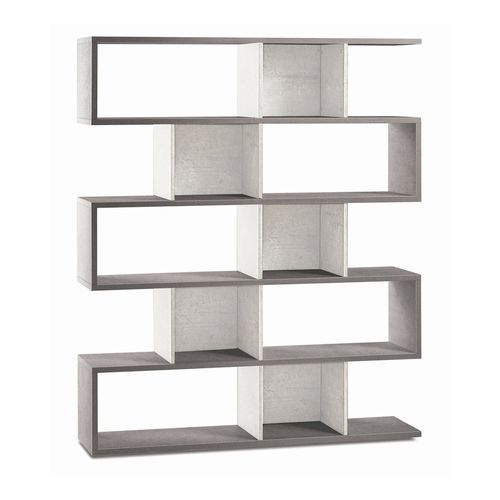 Bibliothèque Modulable H178 L150 Kit - Métal-clair Et Gris