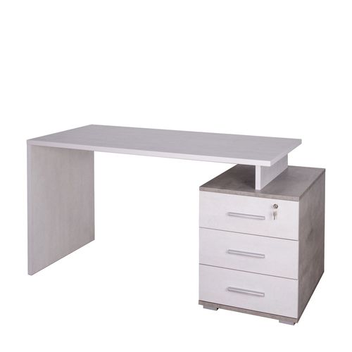 Bureau 3 Tiroirs L154 Kit - Gris