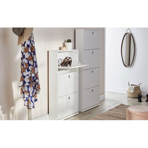 Armoire à Chaussures 4 Portes - Marron