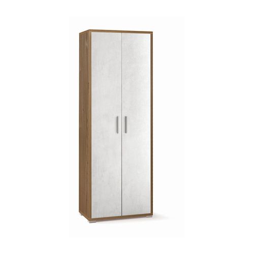 Armoire 2 Portes H199 L71 Kit - Marron Et Gris
