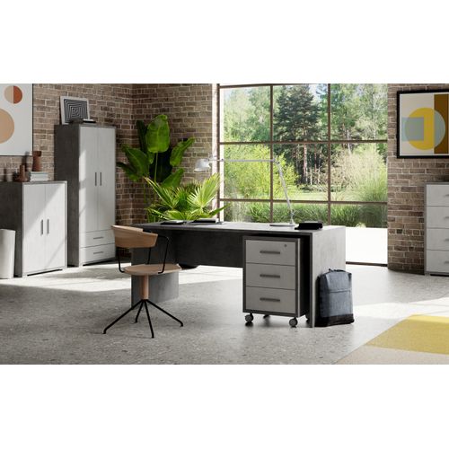 Bureau L180 En Kit - Marron