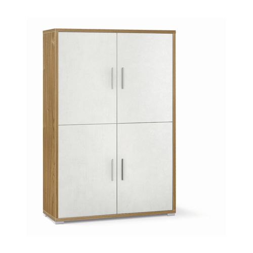 Armoire 4 Portes H161 L108 Kit - Gris