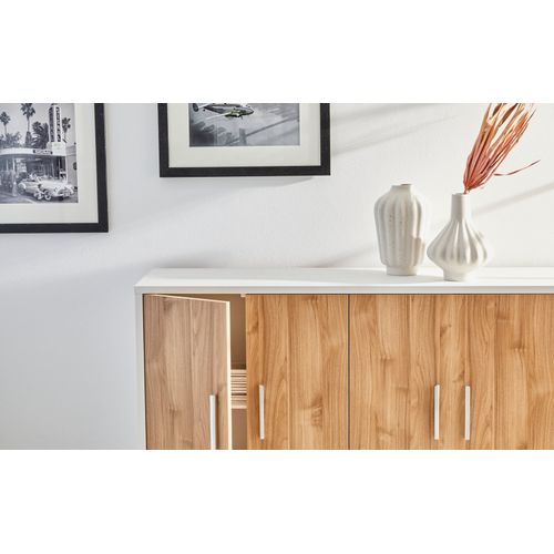 Kit Armoire 6 Portes H84 L203 - Gris