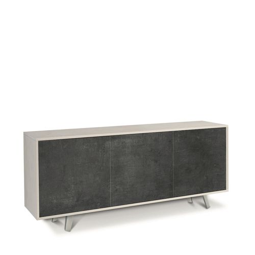 Buffet 3 Portes Kit - Gris Et Noir