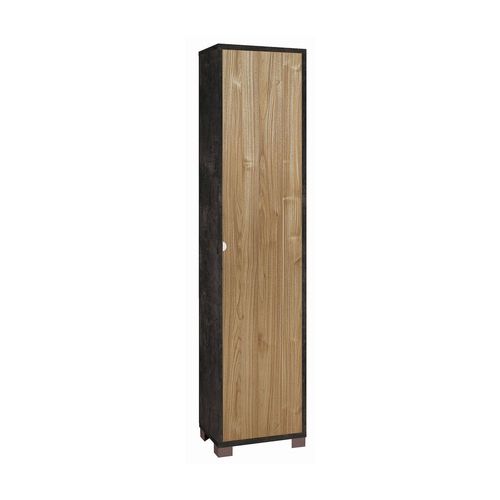 Colonne 1 Kit De Porte H190 L43 - Noir Et Marron