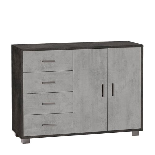 Armoire 2 Portes 4 Tiroirs Kit