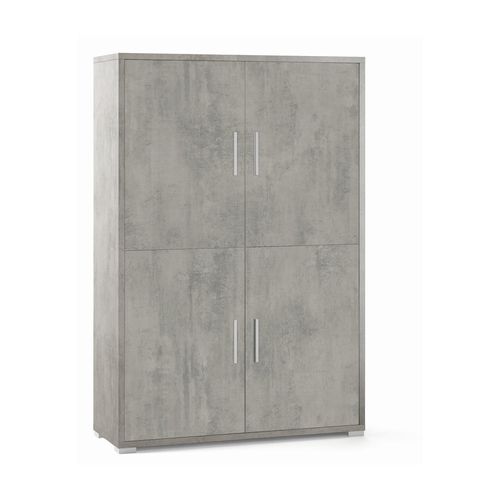 Armoire 4 Portes H161 L108 Kit - Métal-clair