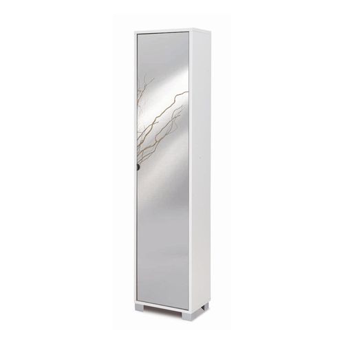 Colonne 1 Kit De Porte Miroir H190 L43 - Blanc