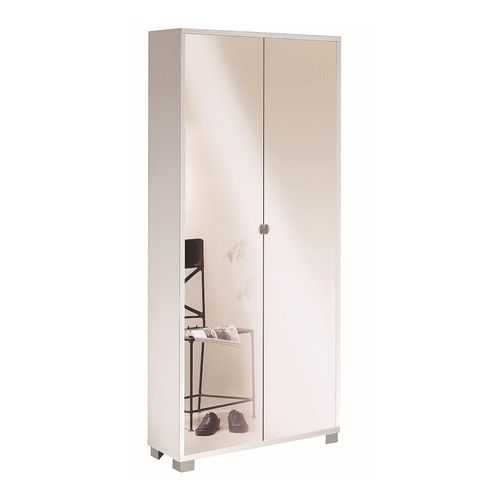 Kit Miroir Armoire 2 Portes H190 L83 - Blanc
