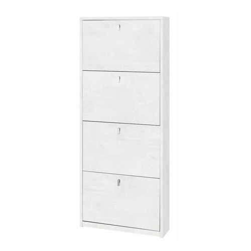 Armoire à Chaussures 4 Portes P18 - Blanc