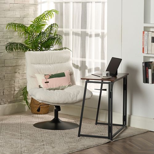 Fauteuil Salon Pivotant Sur 360° Fonction D'inclinaison Hauteur Réglable En Boulette Blanc