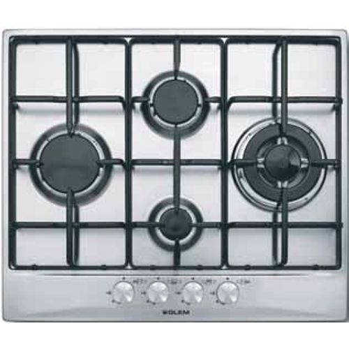 Plaque Gaz Encastrable Gt645ix Acier Inoxydable Gaz 4 Foyers