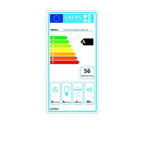 Hotte Décorative Murale 85cm 58db 800m3/h Blanc - Flipper1410