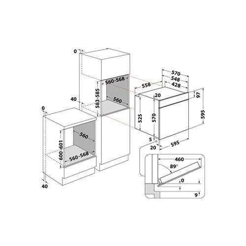 Four Encastrable Chaleur Tournante 71 L Catalyse - Ifw 3544 C Ix