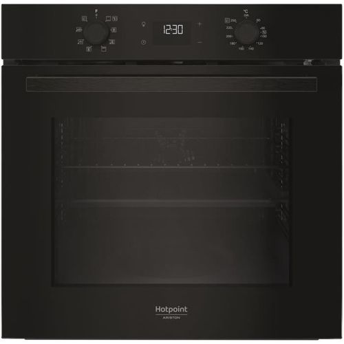 Four Encastrable Pyrolyse Hydrolyse Verre Noir 71L Chaleur Tournante A++ - Hao475pb