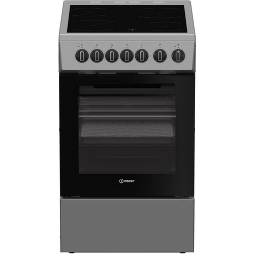 Cuisiniere Vitrocéramique - I5v3pcs - 4 Foyers - 7,7 Kwh - L50 Cm - Silver