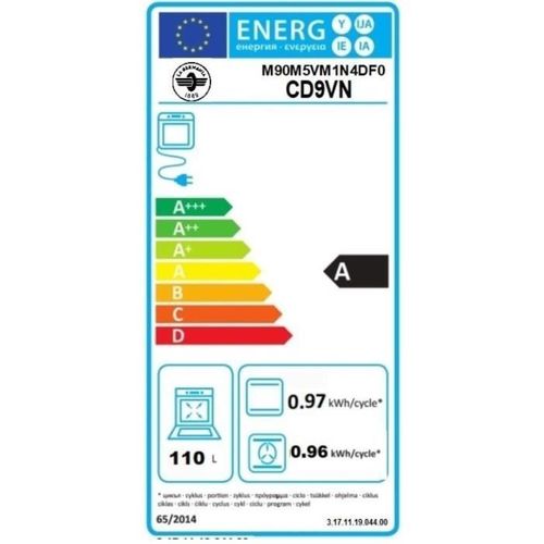 Cuisiniere Vitrocéramique Bertazzoni Cd9vn - 5 Foyers - 2730 W - 90 Cm