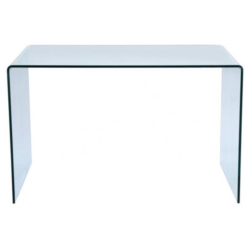 Bureau Glassy En Verre Courbe 120x70x75 Cm