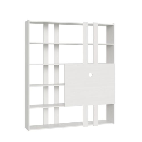 Bibliothèque Avec Support TV Kato H Frêne Blanc