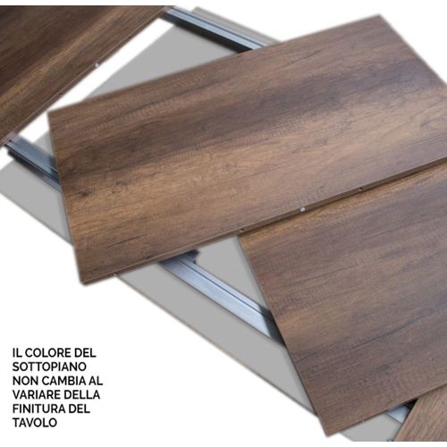 Table Extensible 90x200/304 Cm Roxell Gris Béton