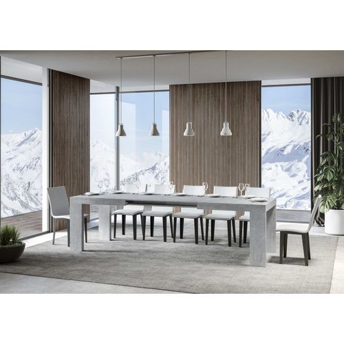 Table Extensible 90x200/304 Cm Roxell Gris Béton