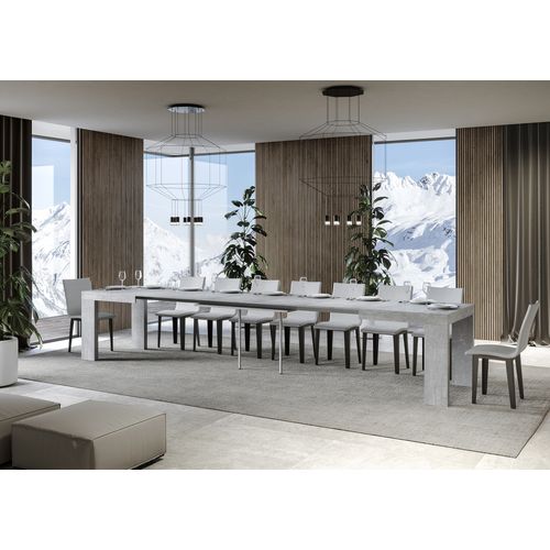 Table Extensible 90x200/460 Cm Roxell Gris Béton