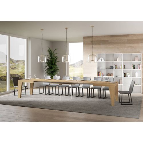 Table Extensible 90x200/460 Cm Naxy Chêne Nature