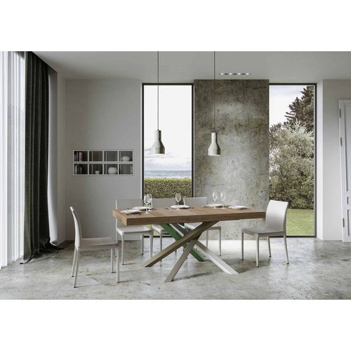 Table Extensible 90x200/304 Cm Volantis Chêne Nature Cadre 4/a