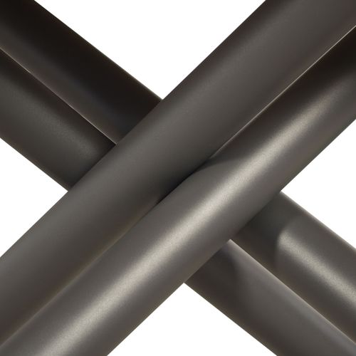 Table Extensible 90x200/304 Cm Famas Frêne Blanc Cadre Anthracite