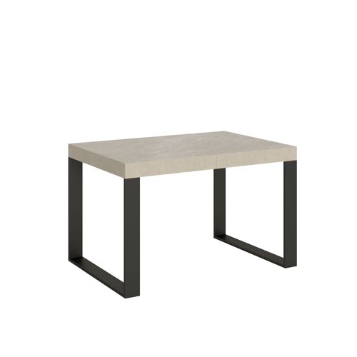 Table Extensible 90x120/224 Cm Tecno Cachemire Pieds Anthracite