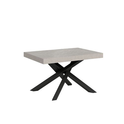 Table Extensible 90x120/224 Cm Volantis Cachemire Pieds Anthracite