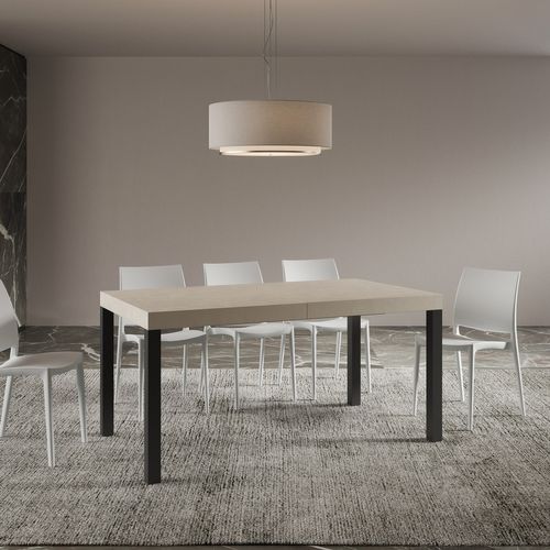 Table Extensible 80x160/244 Cm Everyday Cachemire Cadre Anthracite