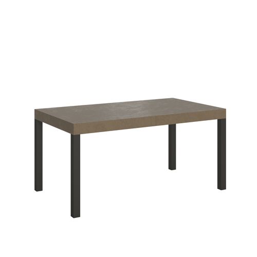 Table Extensible 80x160/244 Cm Everyday Taupe Cadre Anthracite