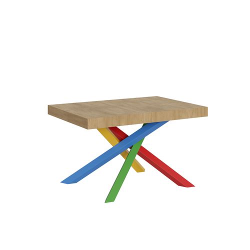 Table Extensible 90x140/244 Cm Volantis Chêne Nature Cadre 4/b