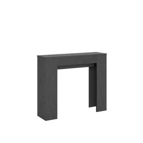 Console Extensible 90x25/181cm Slick Anthracite Spatulé