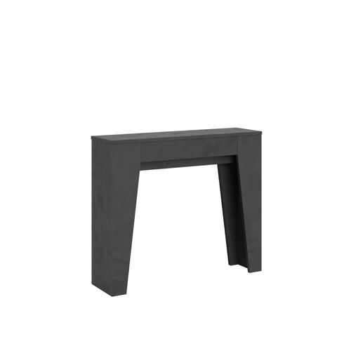 Console Extensible 90x25/181cm Narrow Anthracite Spatulé