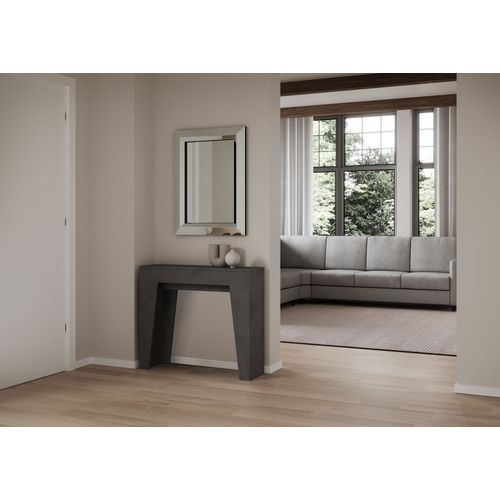 Console Extensible 90x25/181cm Narrow Anthracite Spatulé