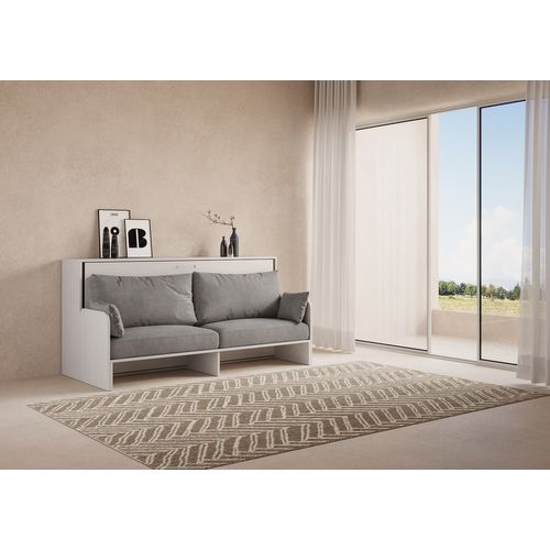 Lit Escamotable Horizontal 1 Couchage 85 Kando Sofà Frêne Blanc - Alessia 20