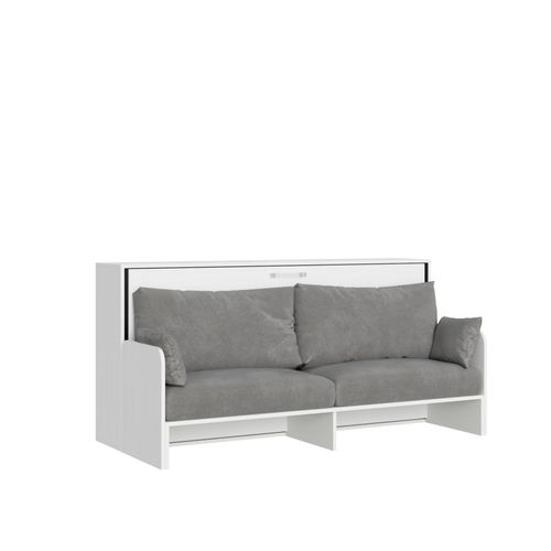 Lit Escamotable Horizontal 1 Couchage 85 Kando Sofà Frêne Blanc - Alessia 20