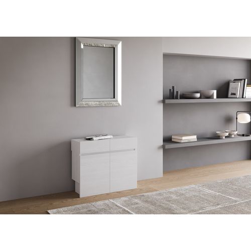 Bancs Inférieur Et Supérieur Extensible 26x72/300 Cm Evolve Frêne Blanc Rallonges Internes