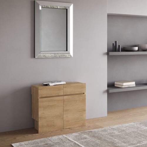 Bancs Inférieur Et Supérieur Extensible 26x72/300 Cm Evolve Chêne Nature Rallonges Internes