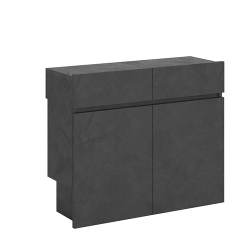 Bancs Inférieur Et Supérieur Extensible 26x72/300 Cm Evolve Anthracite Spatulé Rallonges Internes